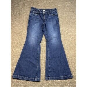 Women's High-Rise Flare Jeans - Ava & Viv 16 Denim Blue